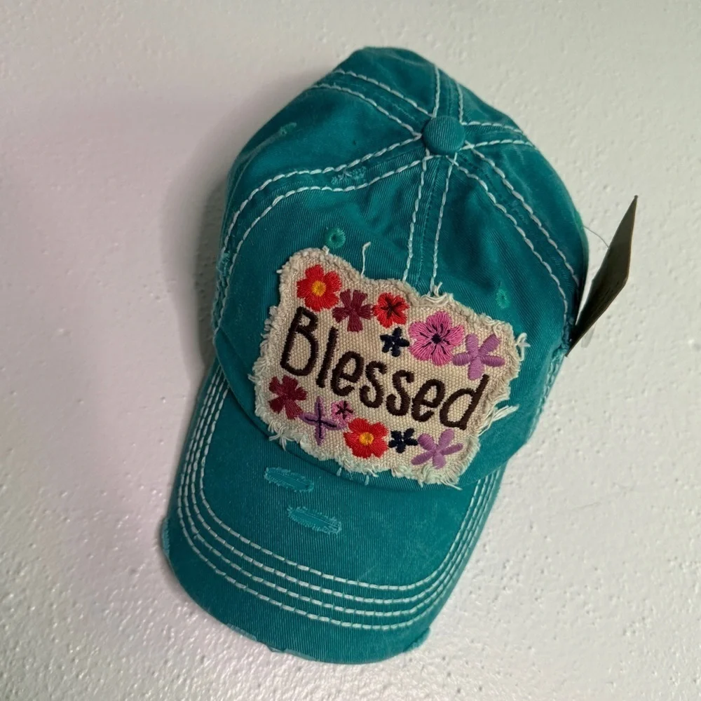 Iron Orchid Studio teal cap